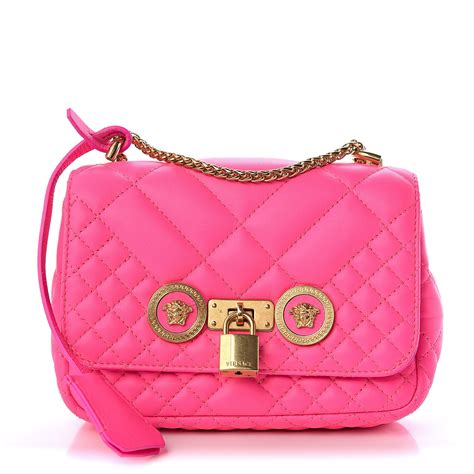 versace pink crossbody|Versace black label.